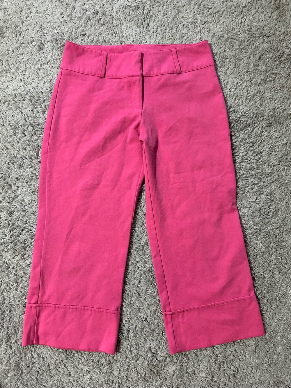 Vintage 2000s Heart Soul Bright Pink Capri Pants
